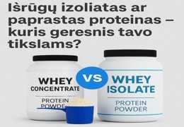 Išrūgų izoliatas ar paprastas proteinas – kuris geresnis tavo tikslams?